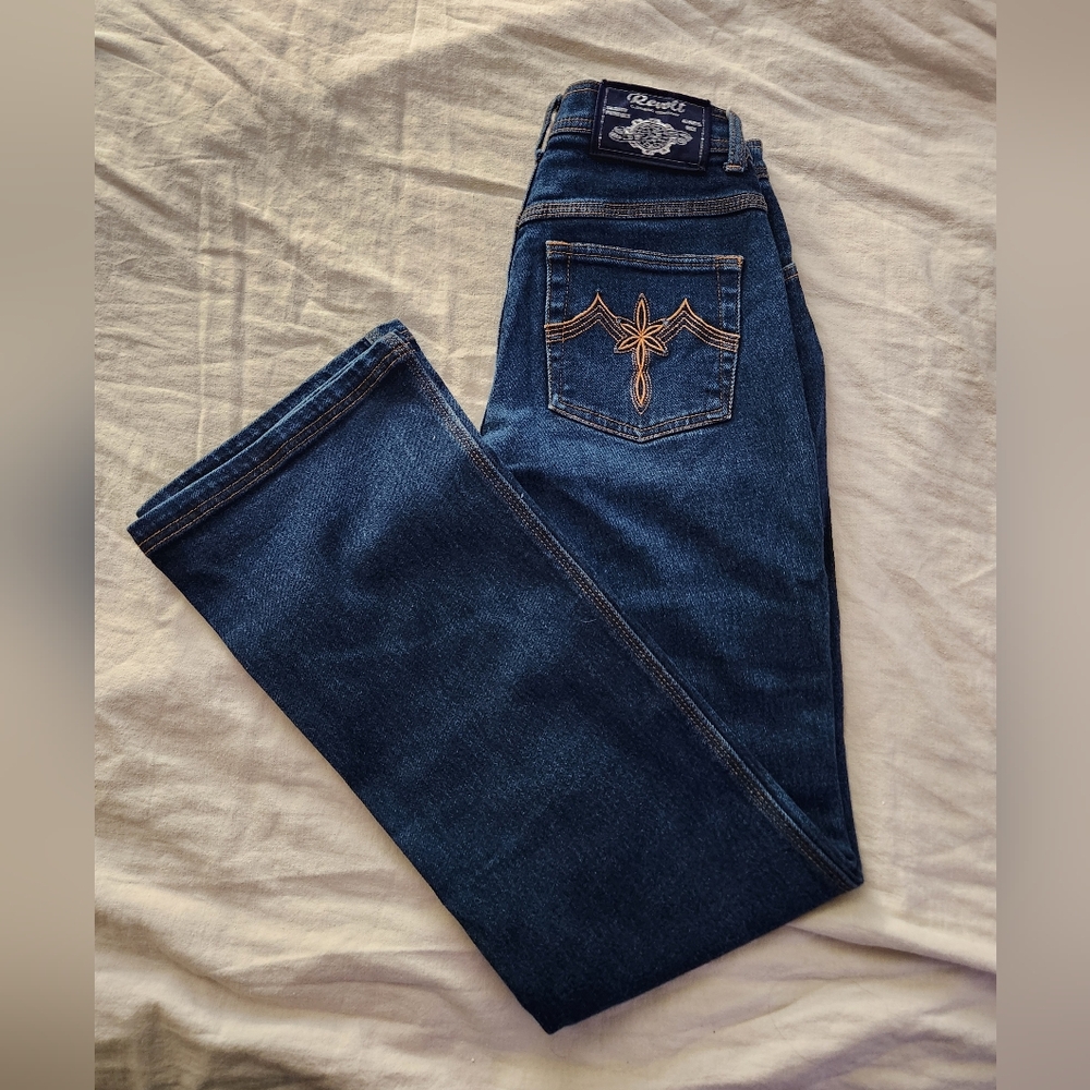 Leg Revolt Jeans Co. Mid Rise Vintage Y2k 1990s 2000s Dark Wash Jeans